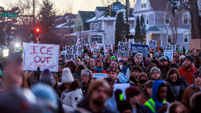 Protests Erupt In Minneapolis After ICE Agent Fatally Shoots Woman